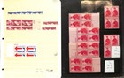 United States Stamp Collection On 4 Stock Pages  Mint Nh Plate Blocks Bob  ed 