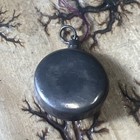 Vintage Sterling Silver Round Perfume Snuff Bottle Pendant