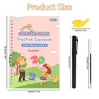 Grooved Writing Books For Kids  Reusable Magic Practice Workbook 4 Pack