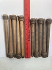 Wood Bobbins Spools Industrial Style Spindles 8  And 8 75  Wooden Quills Lot-10