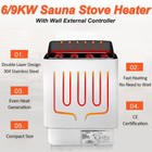 6 9kw Stainless Steel Sauna Heater Stove With Digital Control  Free Shipping   