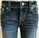 New With Tag Miss Me Jeans 3178b Boot Cut Mid-rise Inseam 34  Med Blue Wash