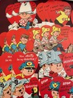 Vintage Lot Of 58  Childrens Die Cut Unused Valentine Cards  1950 s  Boy Theme