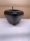 Vintage Haeger Square Mcm Black Glossy Ceramic Planter Pot Ceramic