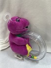 Nwt Vintage 1997 Gund Barney Dinosaur Plush Stuffed Animal   Plastic Baby Rattle