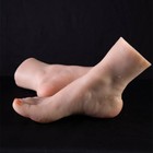 25cm Female Platinum Silicone Foot Lifelike Mannequin Feet Display Model