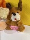 Vintage Dan Dee Puppy Dog Plush Heart Floppy Ears Tongue 7   1979  Giftco Lot 2