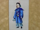 Pair Of Framed Antique Chinese Hand Painted Various Figures On Parchment