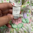 Vintage Toddler Girls Pastel Floral Tulip Applique Lace Ruffle Dress 2t