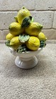 Mid 20th Century Italian Ceramic Lemon Topiary Centerpiece 