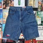 Rare - Vintage 90s Bootleg Nike Cargo Jean Shorts  Size  34