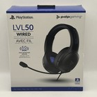Pdp - Lvl50 Wired Stereo Gaming Headset For Playstation 4 - Gray black New