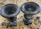 Antique Cast Iron Planters  Urns Lot Of 2
