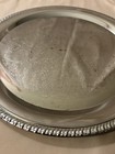 Vintage Irvinware 12  Serving Tray Silver Plated Etched Ornate Design Usa