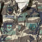 Vtg Us Military Air Force Woodland Camo Field Jacket W  6 Patches Mens Sz Medium