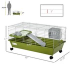 Small Animal Cage 3 Tier Ferret Rabbit Chinchilla Hamster Cage With Wheels Metal
