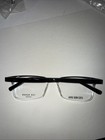 Ted Baker Eyeglasses Frame Only B899 Blk Square 58-18-150 Black Top Clear Bottom