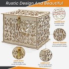 Wood Wedding Card Box With Lock And Card Sign Large Rustic Wooden Card Box Di   