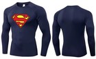   brand New   Superhero Long Sleeve Compression Shirt  superman batman 