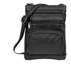 Steeltime Leather Crossbody Bag With Pocketed Design Stylish Everyday Purse
