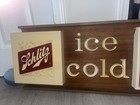   vintage   1980 s Schlitz Beer Sign   Wood And Plastic   Ice Cold   Used 