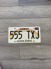 Hawaii License Plate 555 Txj Aloha Rainbow Expired 2022 Man Cave Bar Wall Art