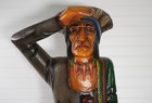 Rare Vintage  cigar Store Wooden Indian  40  Tall Hand Carved Wood Statue Htf