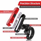 2x Usb Rechargeable Led Bike Tail Light Bicycle Safety Cycling Warning Rear Lamp