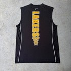 Nike Team Los Angeles Lakers Sleeveless Shooting Shirt Mens Large Black Nba