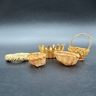 Handcrafted Miniature Woven Baskets Wreath Retro Decorative Rustic Mini Read