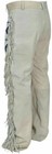 Men s Native American Buckskin deerskin Suede Leather Pant Fringes Red Indian