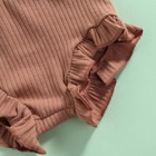 Newborn Infant Baby Girl Ruffle Short Pants Solid Headband Clothes Outfits Set