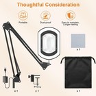 15x Magnifying Glass Lamp With Clamp 360 Ring Light Craft Beauty Hands Free