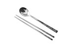 Korean Style Stainless Steel Spoons And Chopsticks Set  2 Set-momo 