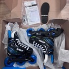 Bauer Xlp Adjustable Inline Hockey Skates Youth Size 7 0-10 0 Kids Rollerblades