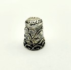 Vintage Ornate Thimble Signed Rancho Alegre Taxco Mexico Sterling Silver 4 5g