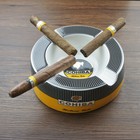 Cigar Ashtray Holder Ceramic Holder 4 Cigars Outdoor Cigarette Ashtrays Gift Box