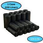 Lldpe Star Seal Can Liner Bag 55-60 Gal Black 1 25 Mil 38  X 58  100 Bags
