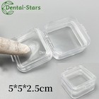 Hinged Display Box Denture False Teeth Storage Box With Film Membrane 5x5x2 5 Cm