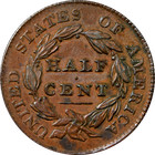 1828 Classic Head Half Cent