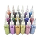50ml Nail Art Glitter Powder Dust With Squeeze Bottle Nail Art Tip Uv Gel Manicu