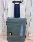 Pelican 1560 Waterproof Rolling Carry On Case Green Good Condition Ab