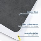 Placoot Desk Chair Mat For Hardwood Floor 55  X 35   Corduroy Dark Grey