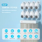 Anran 8mp Poe Security Camera System Pan tilt Outdoor Home 8ch Nvr 4tb Ir Night