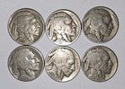 Buffalo Nickel Lot Six Mixed Dates Lot x1