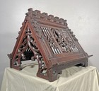 Large Antique French Gothic Solid Oak Church Missal Or Book Stand Or Lectern