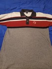 Vintage New Jersey Devils Antigua Polo Shirt Mens Size L Nhl Hockey Y2k