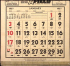 1937 Sports Afield Magazine Sportsman s Calendar Complete
