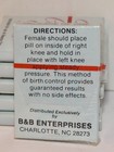 Set 6 Vintage Boxes Vending Machine Birth Control Pill Not For Use Novelty Only