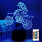  Dirt Bike Gifts  Motocross 3d Night Light For Kids For Xmas Holiday Birthday 